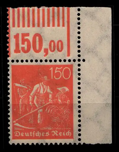 Deutsches Reich 189W OR postfrisch 1/11/1 vom Eckrand #GX957