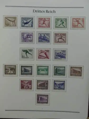 Deutsches Reich 1933-1945 mit ca. 4.400,- Kat im Borek Vordruck #LW083