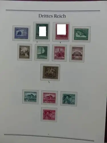 Deutsches Reich 1933-1945 mit ca. 4.400,- Kat im Borek Vordruck #LW083