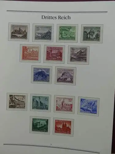 Deutsches Reich 1933-1945 mit ca. 4.400,- Kat im Borek Vordruck #LW083