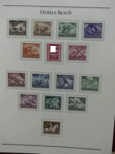 Deutsches Reich 1933-1945 mit ca. 4.400,- Kat im Borek Vordruck #LW083