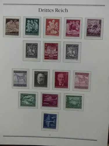 Deutsches Reich 1933-1945 mit ca. 4.400,- Kat im Borek Vordruck #LW083