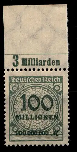 Deutsches Reich 322AP OR postfrisch Platte C #GX767