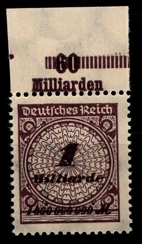 Deutsches Reich 325AP OR postfrisch Platte B #GX792