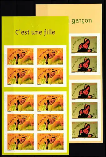 Frankreich Markenheftchen mit 3778-3779 postfrisch Geburtsanzeigen #GU160