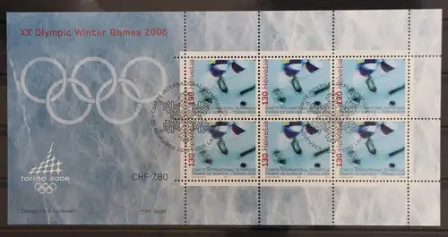Schweiz IOC 5 gestempelt Ersttagsstempel / Kleinbogen #GG904