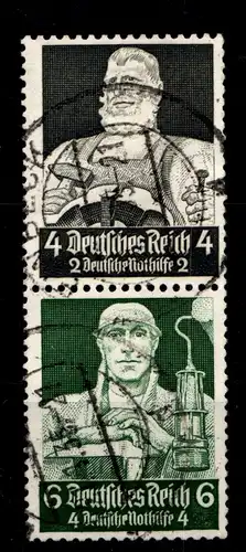Deutsches Reich Zd S 219 gestempelt Zusammendruck nicht vorgefaltet #GZ746