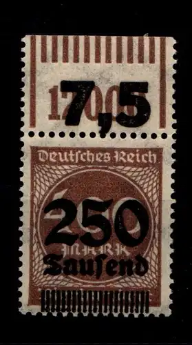 Deutsches Reich 305 OPD K i W OR postfrisch 1/11/1 #HA338