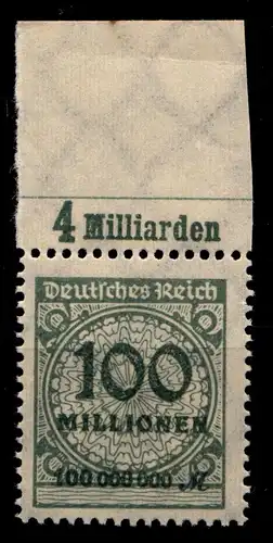 Deutsches Reich 322AP OR postfrisch Platte C #GX766