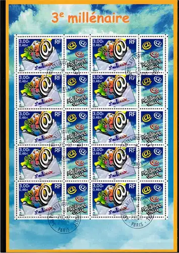 Frankreich Kleinbogen 3505 I gestempelt #GU146