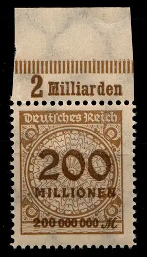 Deutsches Reich 323AP OR postfrisch Platte B #GX772