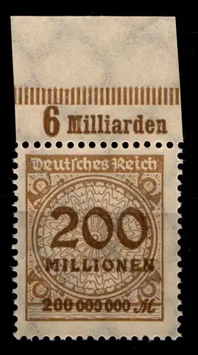 Deutsches Reich 323AP OR postfrisch Platte B #GX774