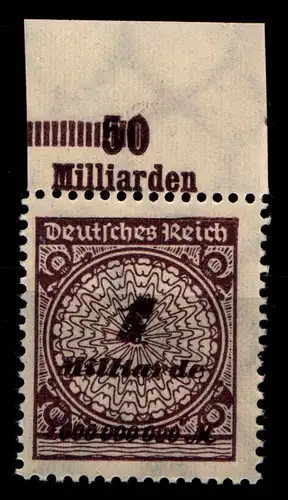 Deutsches Reich 325AP OR postfrisch Platte B #GX793