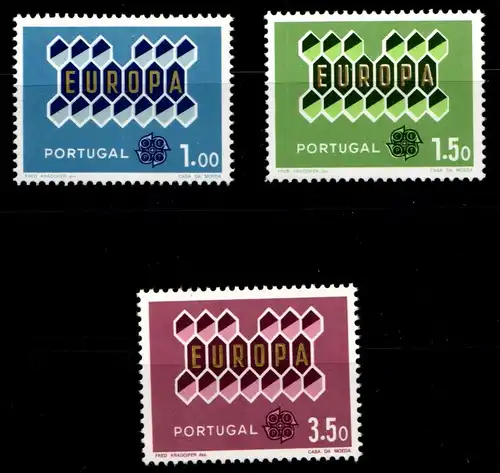 Portugal 927-929 postfrisch CEPT #GZ404