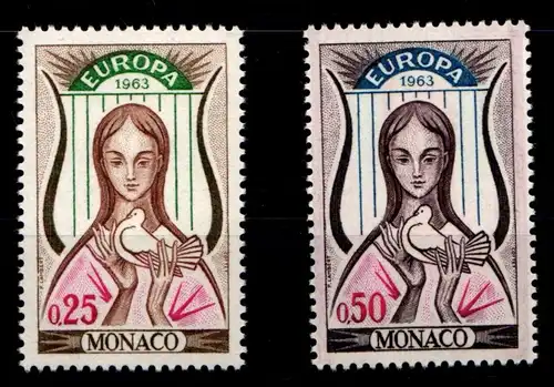 Monaco 742-743 postfrisch CEPT #GZ410