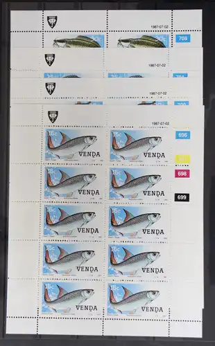 Venda 159-162 postfrisch Kleinbogensatz / Fische #GG969