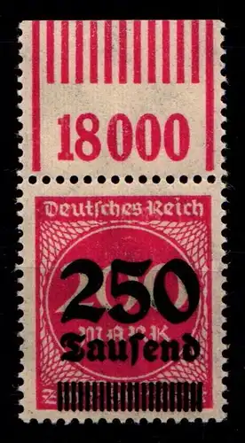 Deutsches Reich 292 OPD A a W OR postfrisch 1/11/1, geprüft Infla #HA500