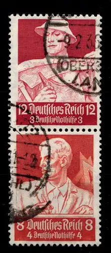 Deutsches Reich Zd S 229 gestempelt Zusammendruck nicht vorgefaltet #GZ749