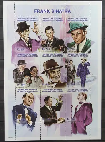 Komoren 1302-1310 postfrisch Kleinbogen / Musik #GY016