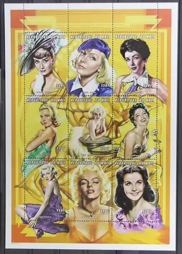 Mali 2111-2119 postfrisch Kleinbogen / Film #GY023