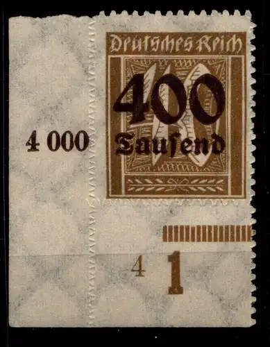 Deutsches Reich 300 postfrisch vom Eckrand #HA126