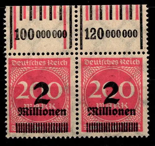 Deutsches Reich A309aW OR postfrisch Paar 1/4/1 -1/5/1 / 0/6/0 - 1/5/1 #HA153
