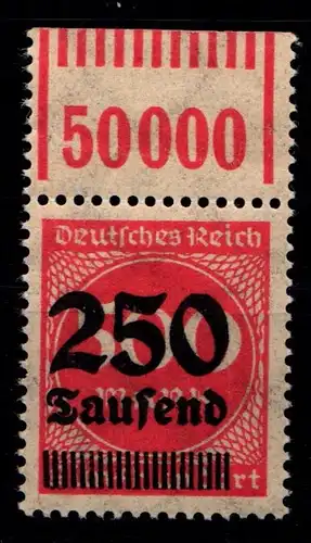 Deutsches Reich 296 OPD D a WOR postfrisch 1/11/1, geprüft Infla #HA747