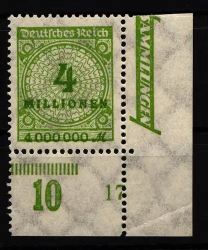 Deutsches Reich 316 postfrisch vom Eckrand #HA796