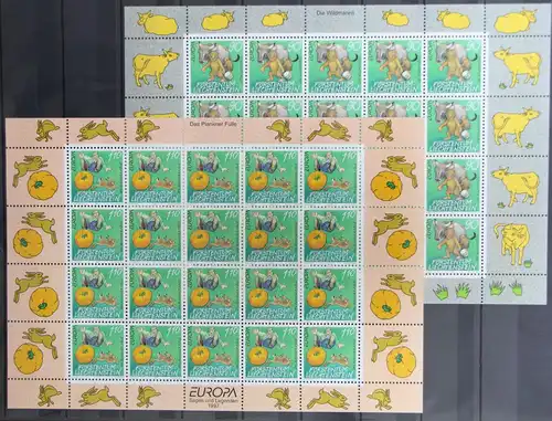 Liechtenstein 1145 und 1146 postfrisch ZD-Bogen / CEPT #GG982