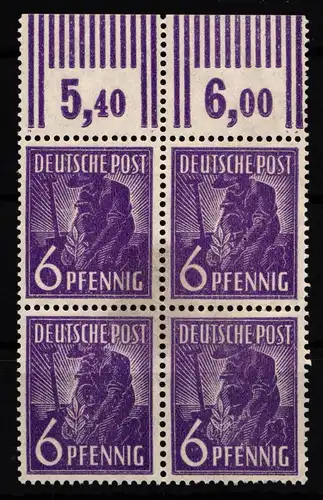 Alliierte Besetzung 944W OR postfrisch 4er Block #HH666