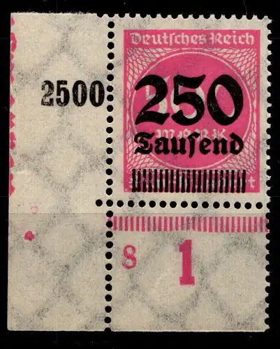 Deutsches Reich 295 postfrisch vom Eckrand #HA120