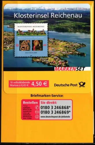 BRD Bund MH 71 II SB db postfrisch Geblisterte MH mit Aufkleber A + C #HB675