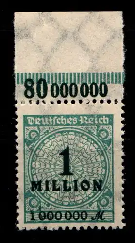 Deutsches Reich 314AP OR postfrisch Platte B #HA209