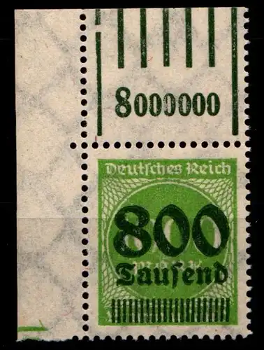 Deutsches Reich 308AW OR postfrisch - 1/5/1 vom Eckrand #HA297