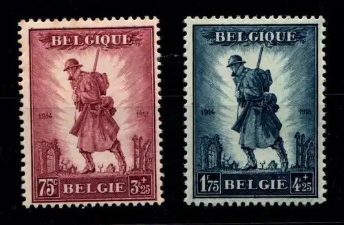 Belgien 342-343 postfrisch teils etwas fleckig - siehe Bild #GZ895