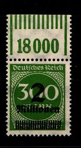 Deutsches Reich 310 OPD K i W OR postfrisch 1/11/1, geprüft Infla #HA352