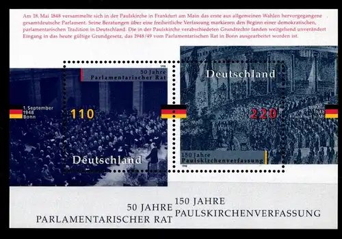 BRD Bund Block 43 postfrisch #HF317