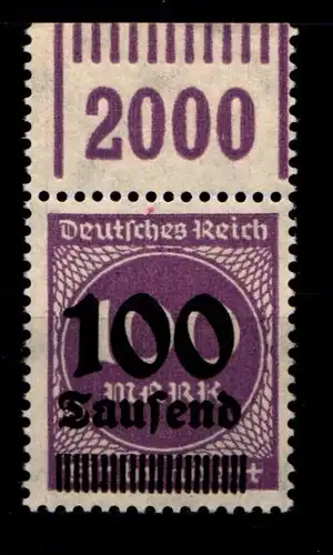 Deutsches Reich 289b OPD a W OR postfrisch 1/11/1 #HA596