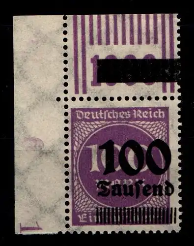 Deutsches Reich 289b OPD B c W OR postfrisch 2/9/2 vom Eckrand #HA582