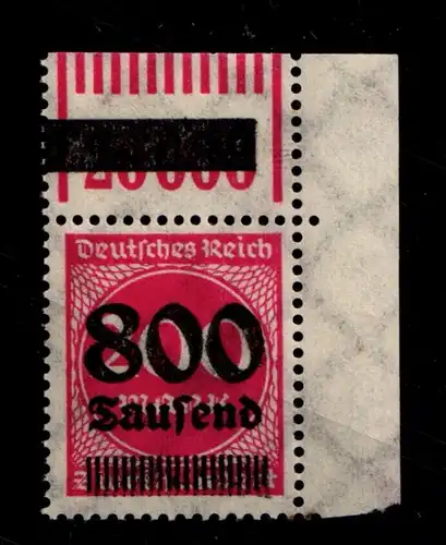Deutsches Reich 303 OPD postfrisch - 1/11/1 vom Eckrand #HA303