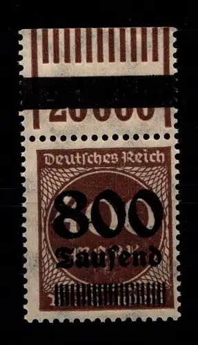 Deutsches Reich 305 OPD B c W OR postfrisch 1/11/1, geprüft Infla #HA342