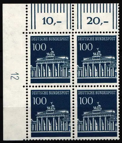 BRD Bund 510 DZ postfrisch mit Druckerzeichen #HB604