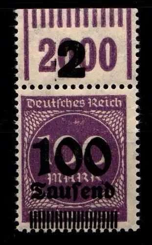Deutsches Reich 289b OPD K i W OR postfrisch 1/11/1, geprüft Infla #HA625