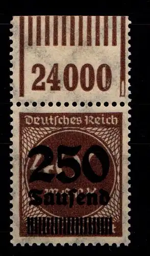 Deutsches Reich 294 OPD L a WOR postfrisch 1/11/1, geprüft Infla #HA746