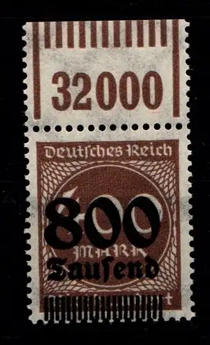 Deutsches Reich 305 OPD D a W OR postfrisch 1/11/1 Eckrand, geprüft Infla #HA340