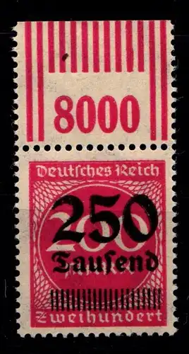 Deutsches Reich 292 OPD A a WOR postfrisch 2/9/2, geprüft Infla #HA734
