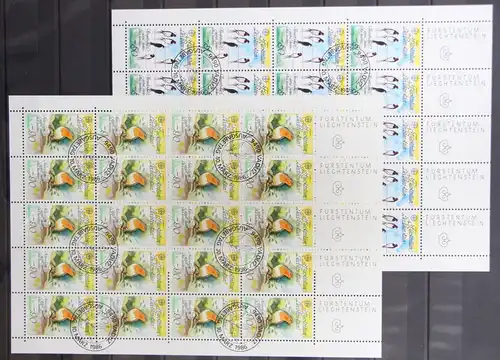 Liechtenstein 893 und 894 gestempelt Kleinbogensatz / CEPT #GY040