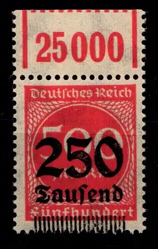 Deutsches Reich 296 OPD F a W OR postfrisch 1/11/1, geprüft Infla #HA555