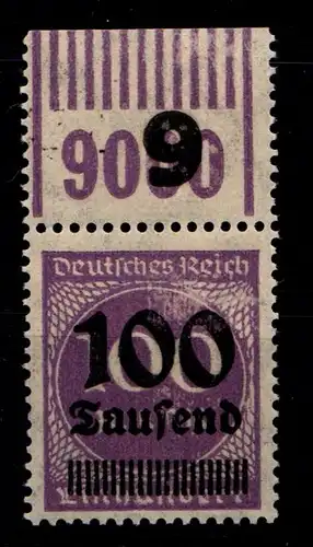 Deutsches Reich 289b OPD K i W OR postfrisch 1/11/1, geprüft Infla #HA623