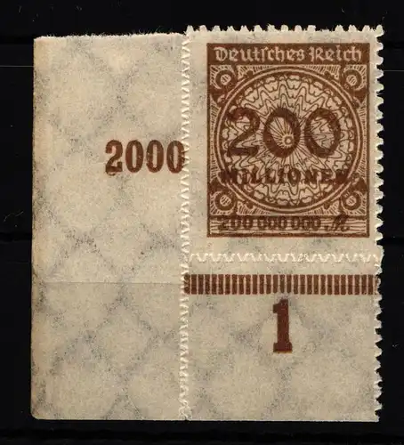 Deutsches Reich 323B postfrisch vom Eckrand #HA884